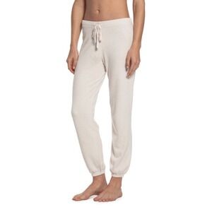 Barefoot Dreams® CozyChic Ultra Lite® Women's Track‎ Pant Size Large Beige NWOT